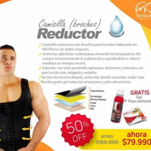 Camisilla reductora de broches para caballero