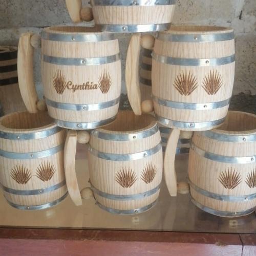 Tarro madera de pino capacidad 600ml