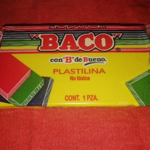Plastilina Baco en barra 1 pz color Amarillo 