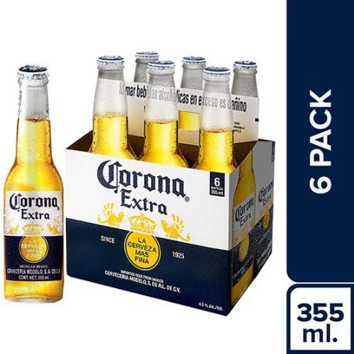 Cerveza Corona Botella x 355 ml.