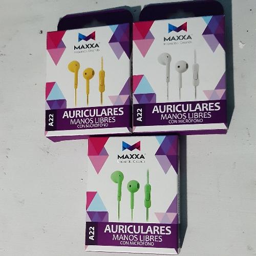 Auriculares Maxxa Sin Goma