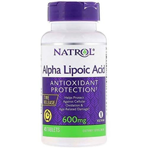 Acido Alfa lipoico 600mg 45 Tabletas marca Natrol 