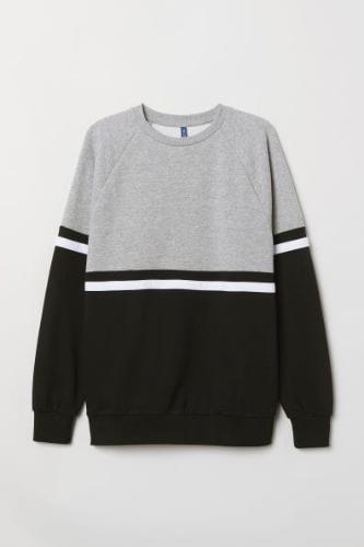 Buzo Hombre bicolor  Gris y Blanco
