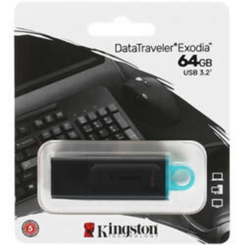 010 - MEMORIA FLASH USB KINGSTON DTX 64GB