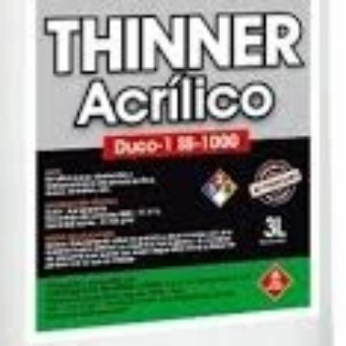 1 Garrafa Thinner Acrílico 