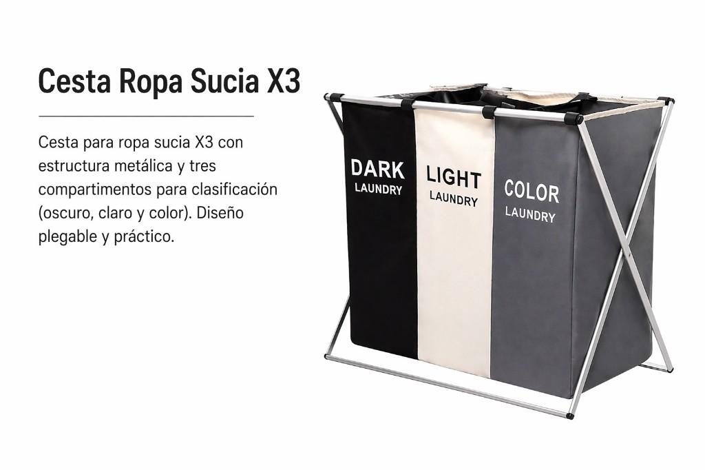 Cesta de ropa por 3