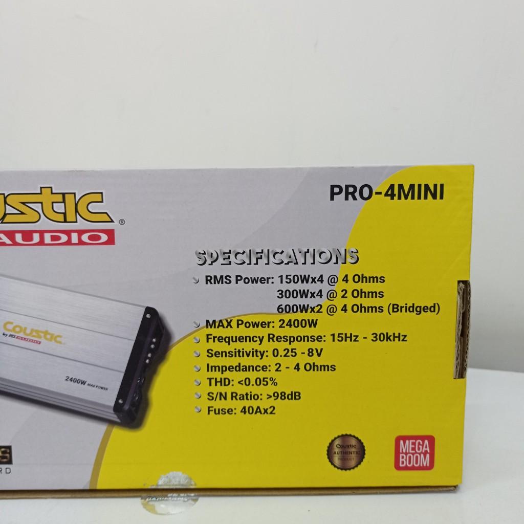 Miniatura 3 de Amplificador 4 canales  coustic pro-4mini
