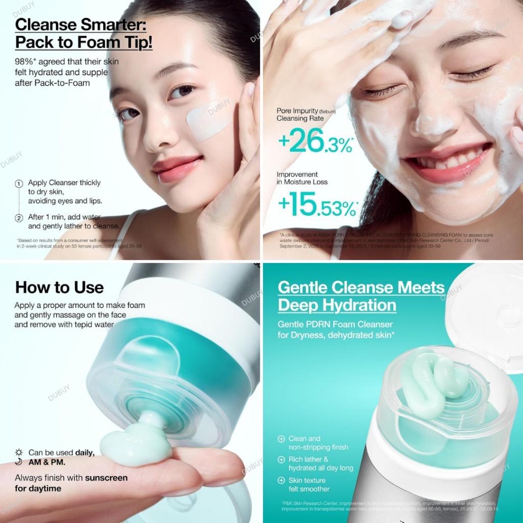 Miniatura 2 de ANUA - PDRN Hyaluronic Acid Moisturizing Cleansing Foam