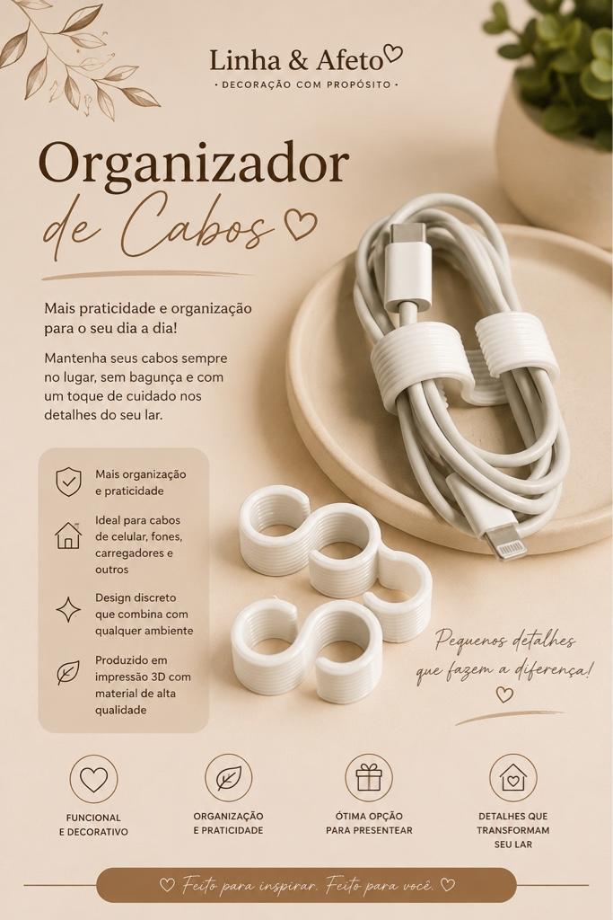 Clipe organizador cabo