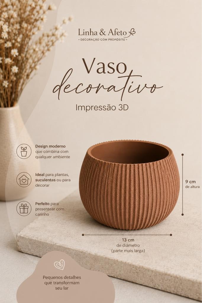 Vaso decorativo japandi