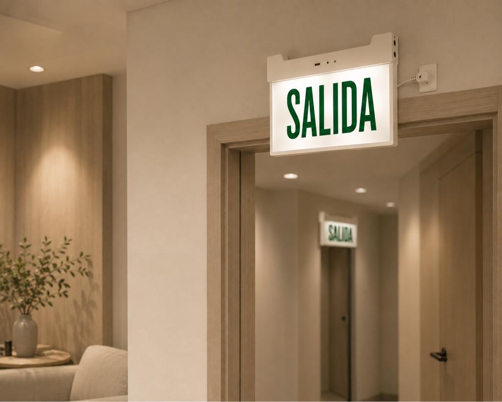 Miniatura 2 de Aviso de salida LED de emergencia 2W EMG04