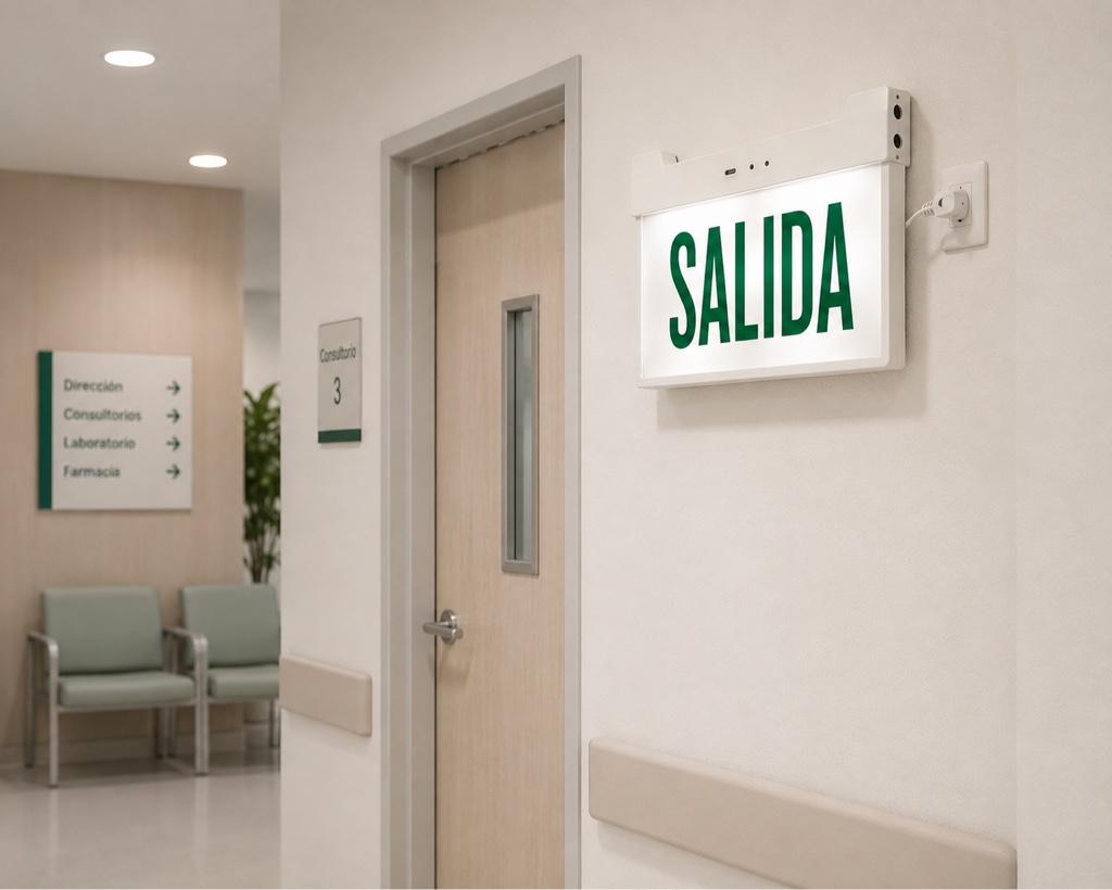 Miniatura 3 de Aviso de salida LED de emergencia 2W EMG04