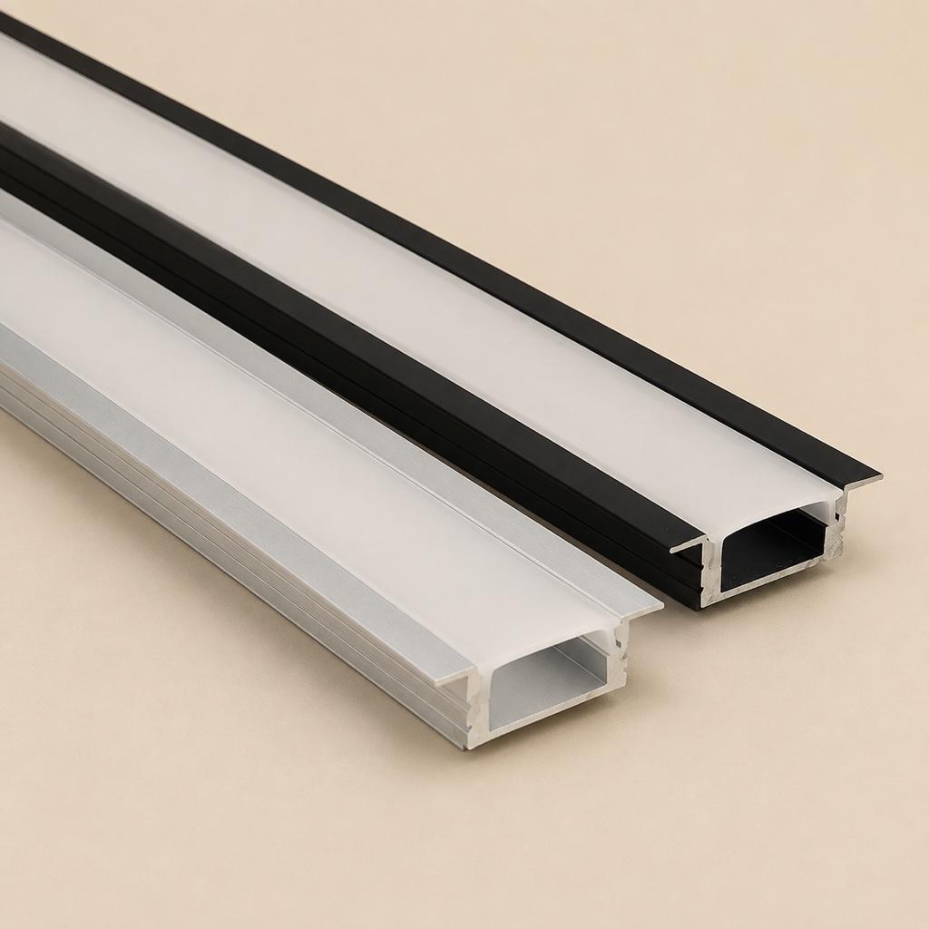 Miniatura 1 de Perfil de aluminio incrustable para cinta LED 3 M