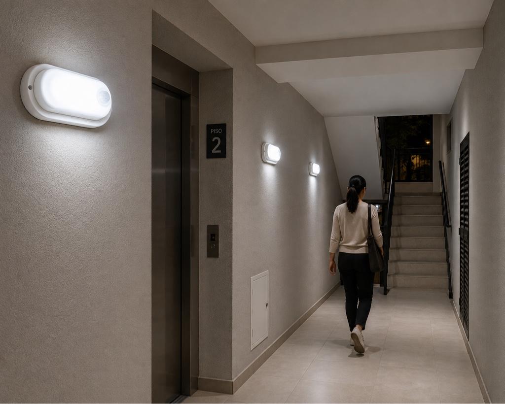 Miniatura 2 de Aplique tortuga LED 12W con sensor