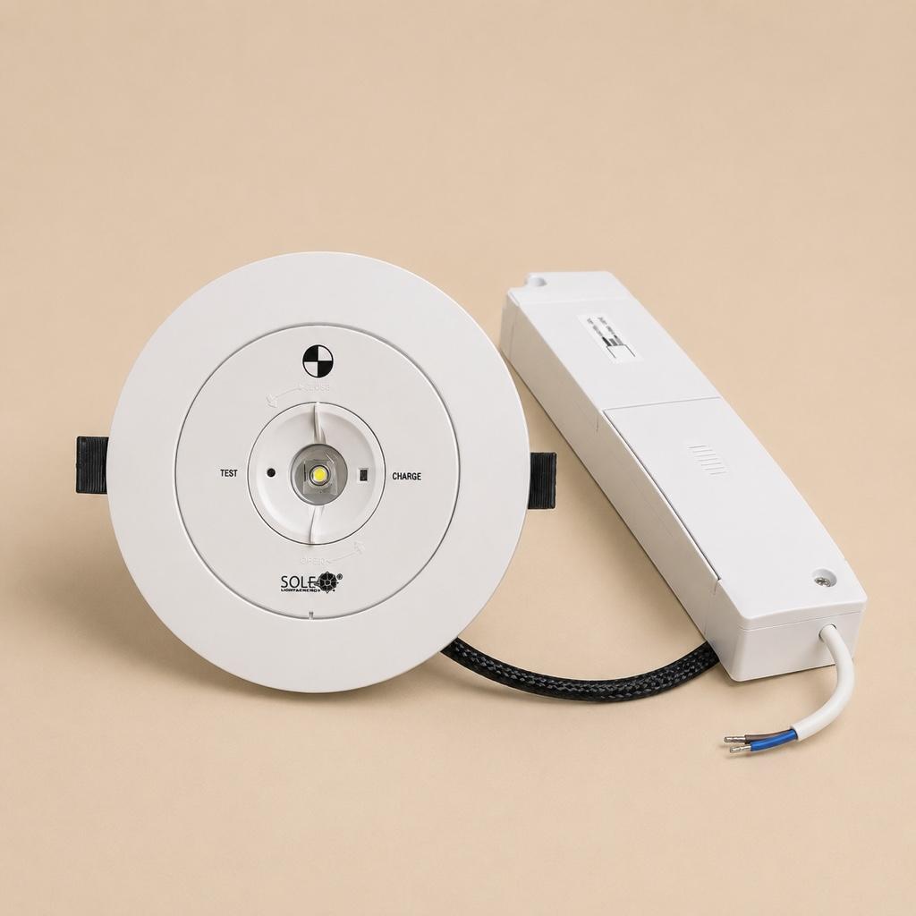 Miniatura 1 de Lámpara LED de emergencia de incrustar 3W