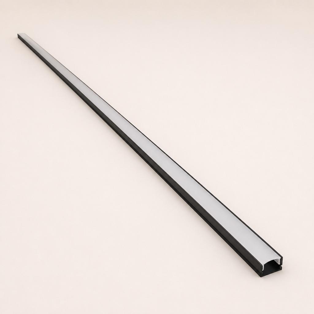 Miniatura 1 de Perfil de aluminio negro de sobreponer 3 metros