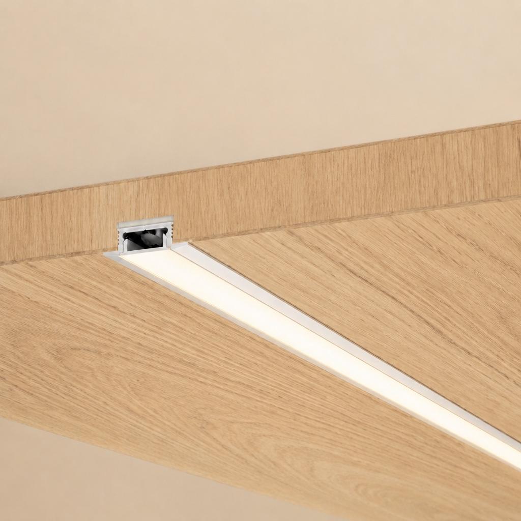 Miniatura 2 de Perfil de aluminio incrustable para cinta LED 3 M