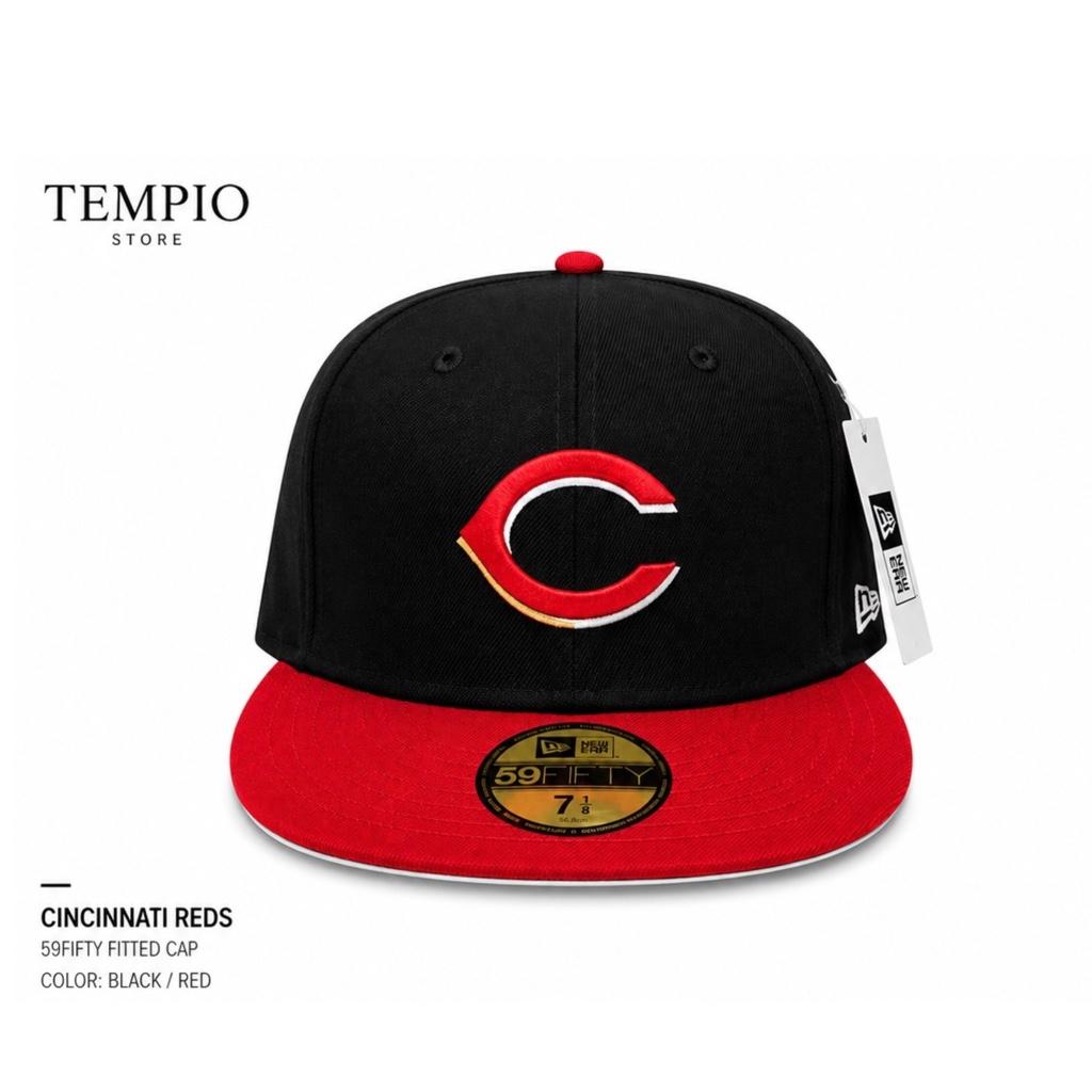 New Era Cincinnati Reds 59FIFTY Fitted negra/roja