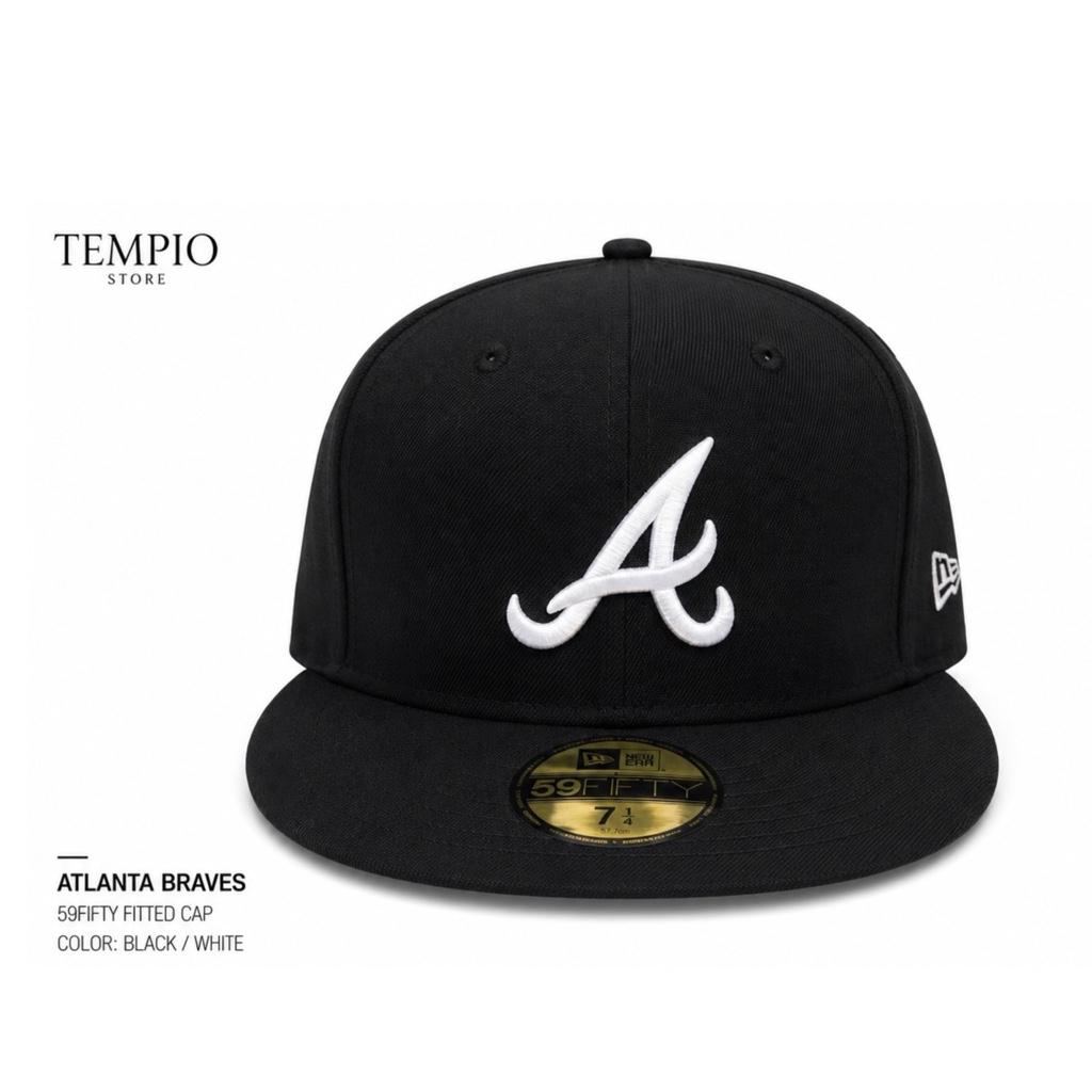 NEW ERA Atlanta Braves 59FIFTY Fitted Black/white