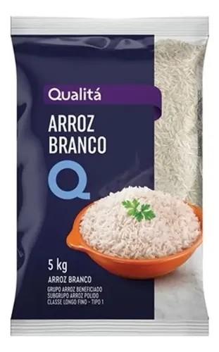 Arroz branco pacote 5kg tipo 1 Qualita