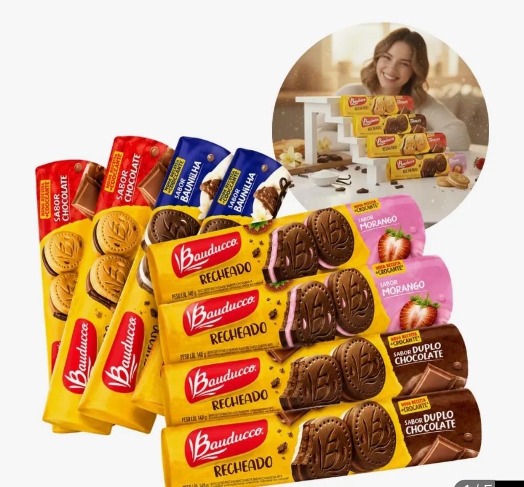 Biscoito recheado Bauducco 108g