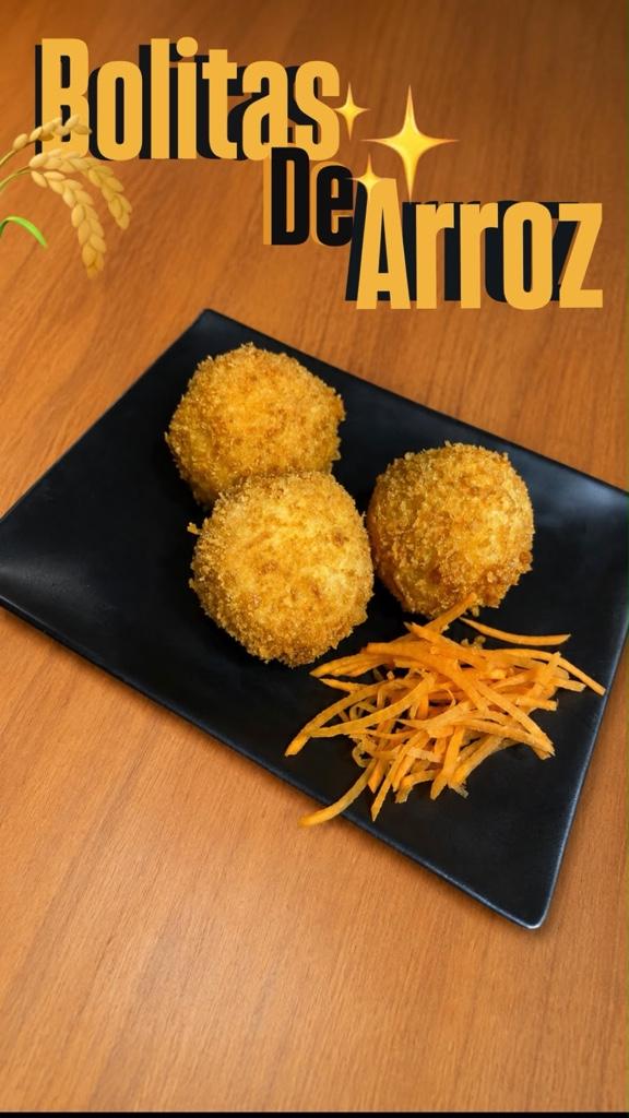 Bolitas de arroz panko (3u)