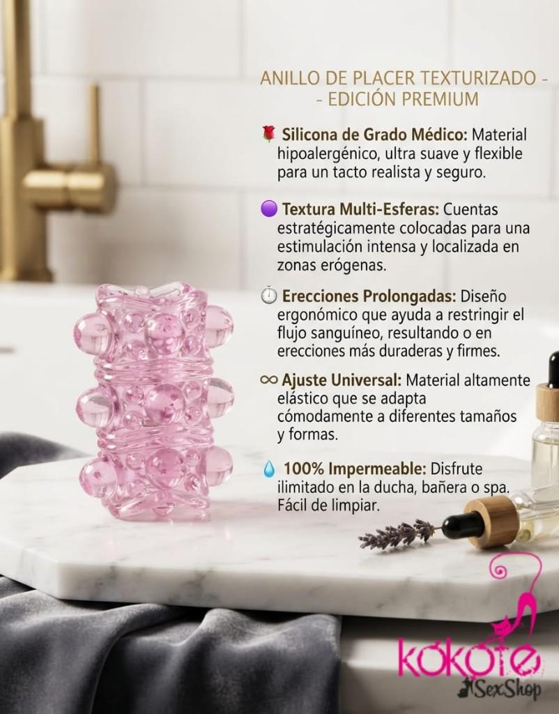Anillo texturado retardante