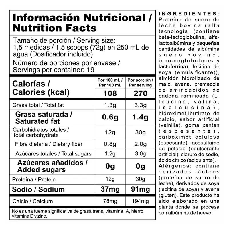 Miniatura 2 de Bi-Pro Mass 3lb Vainilla