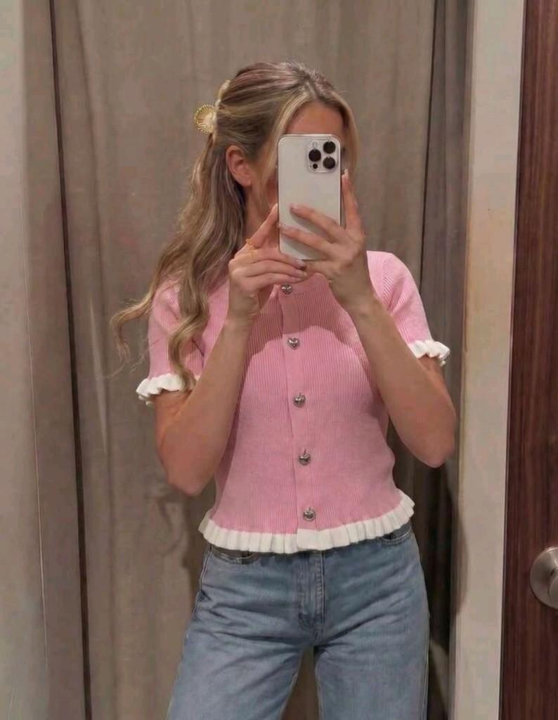 Miniatura 2 de Blusa de puntos de manga corta