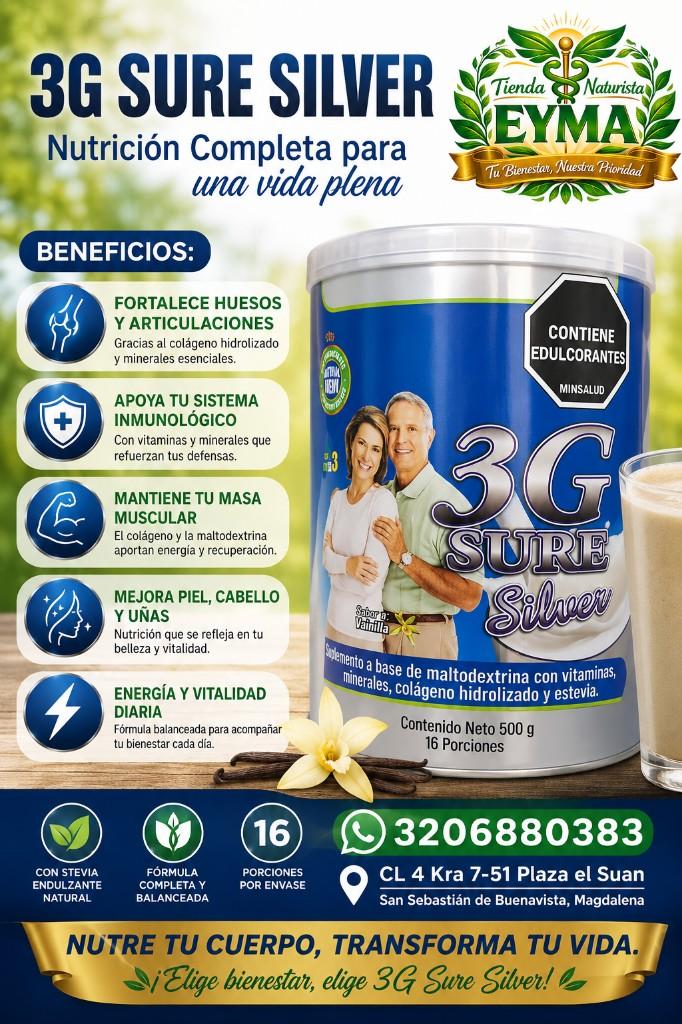 3G SURE SILVER 500GR NATURAL MEDY