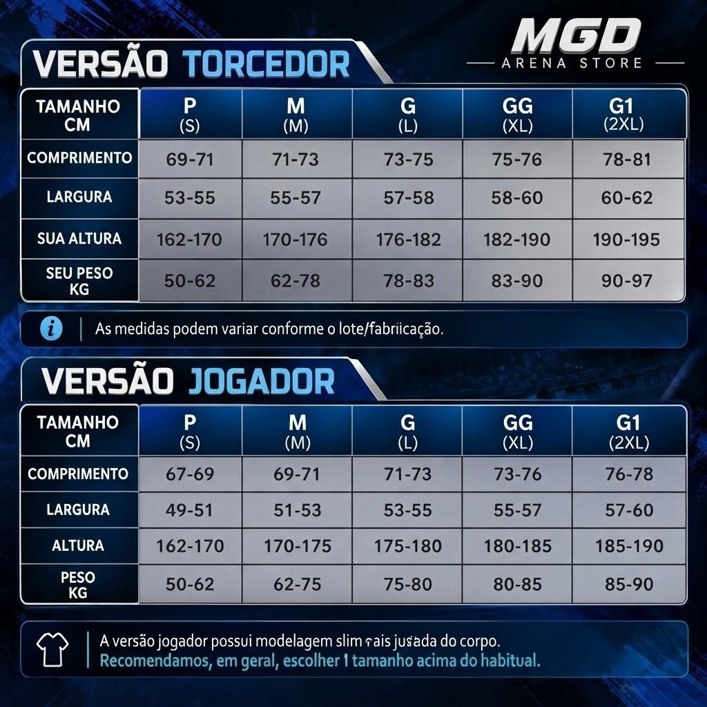@Tamanhos