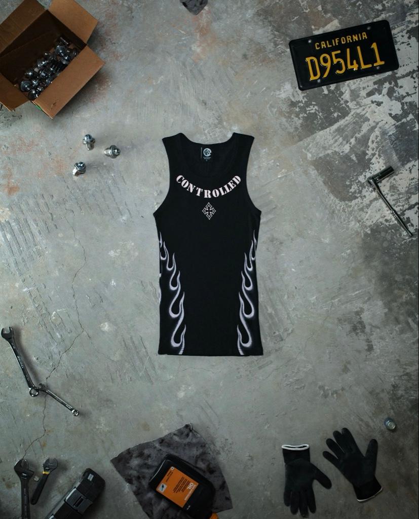 Controlled - Supercharged 3pack camiseta negra sin mangas