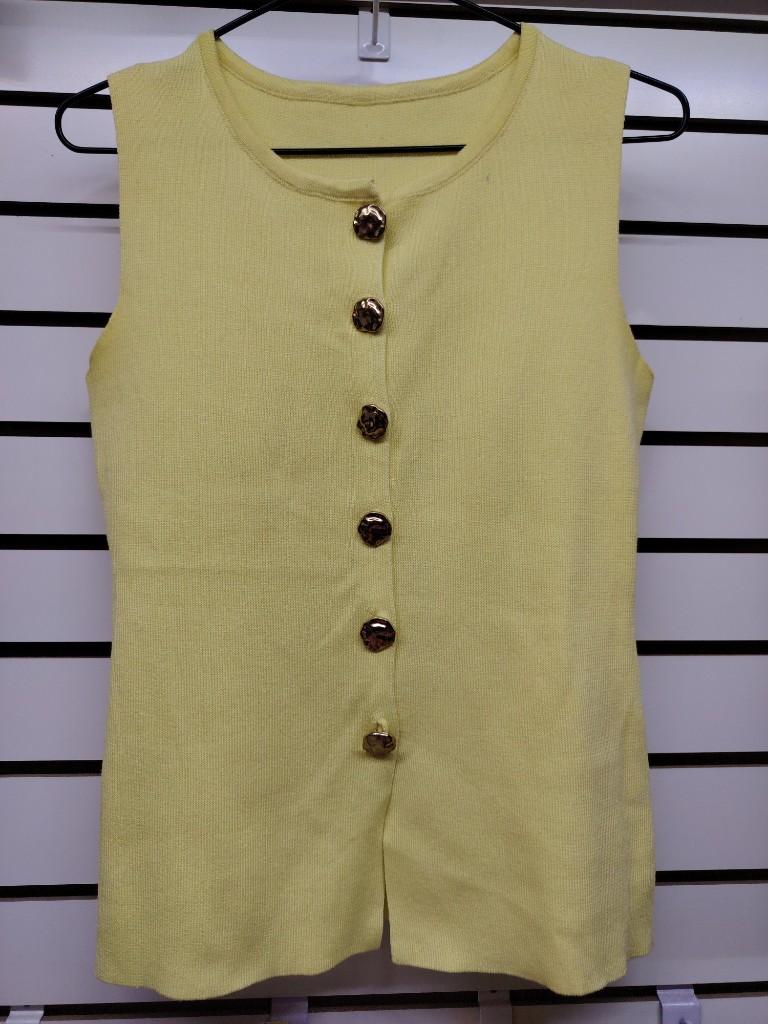 Blusa dama Amarilla botones