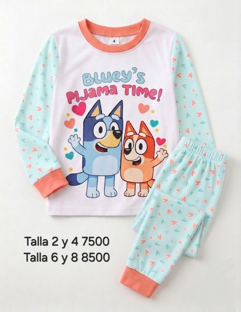 Bluey corazones coral
