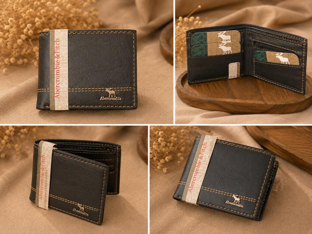 Abercrombie & Fitch cartera negra