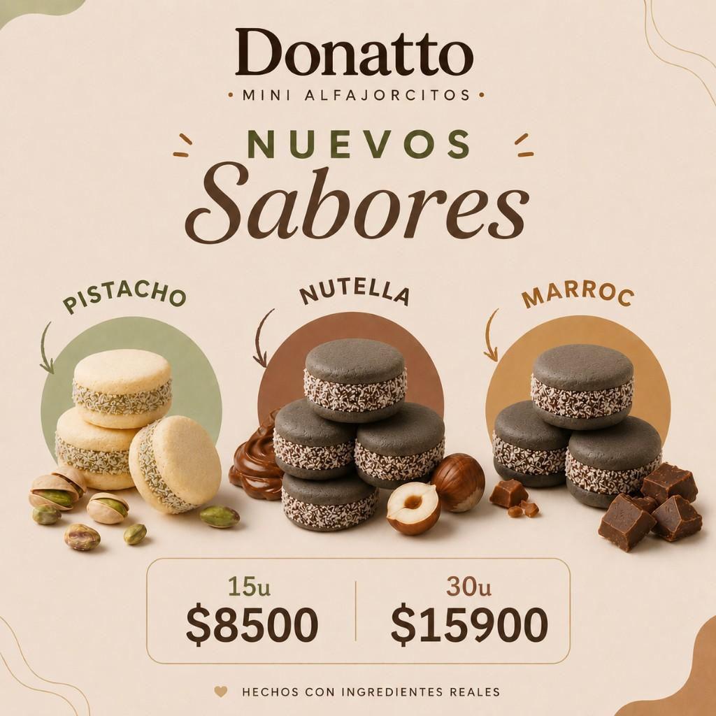 Alfajorcitos saborizados 15u