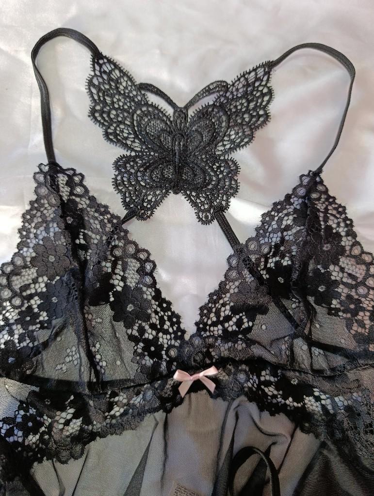Miniatura 2 de Babydoll microtul y encaje (T.L)