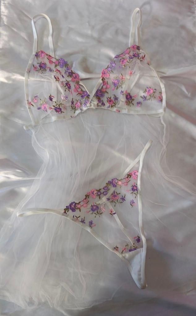 Babydoll microtul bordado (T.XL)