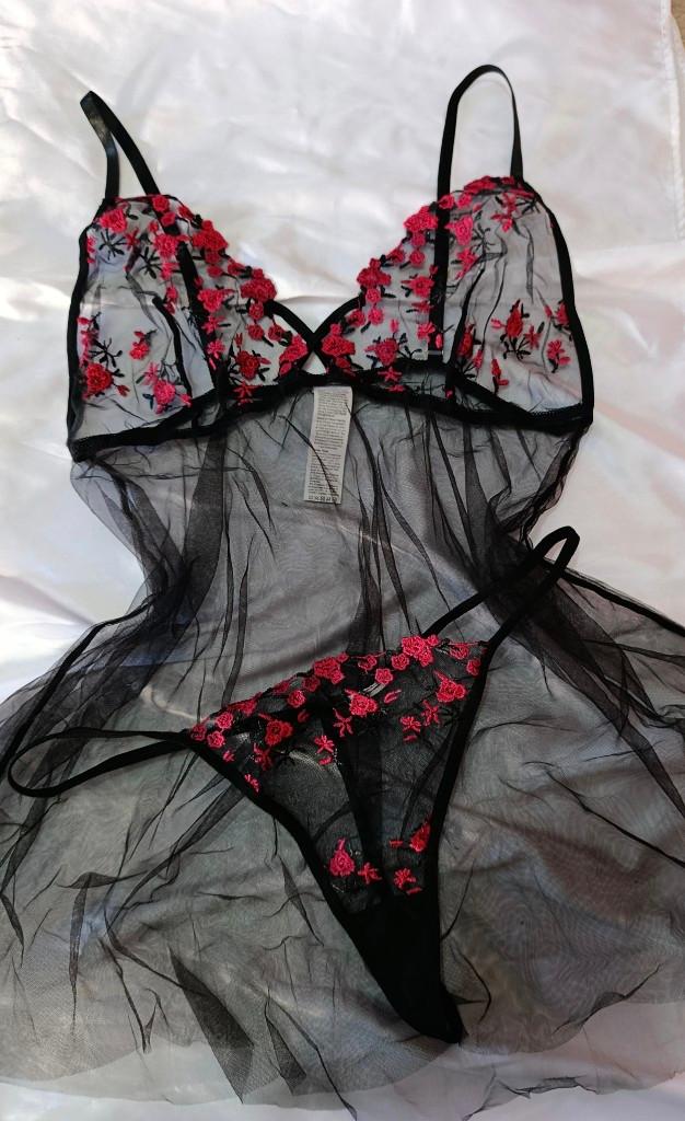 Babydoll microtul bordado (T.XXL)