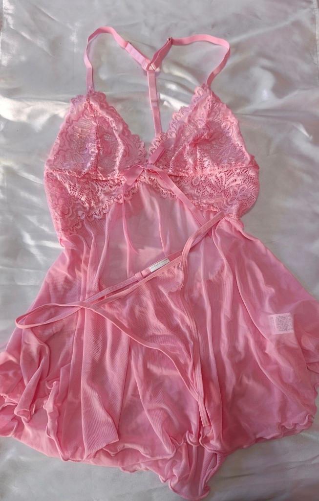 Babydoll microtul y encaje (T.M)