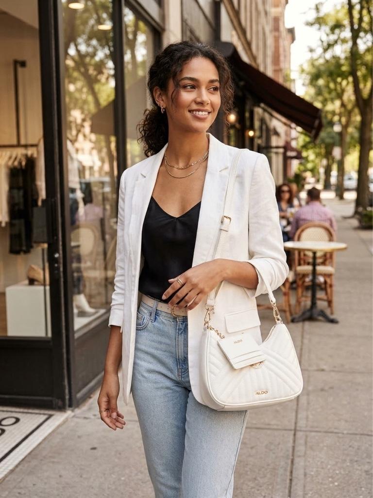 Miniatura 2 de ALDO bolsa blanca acolchada