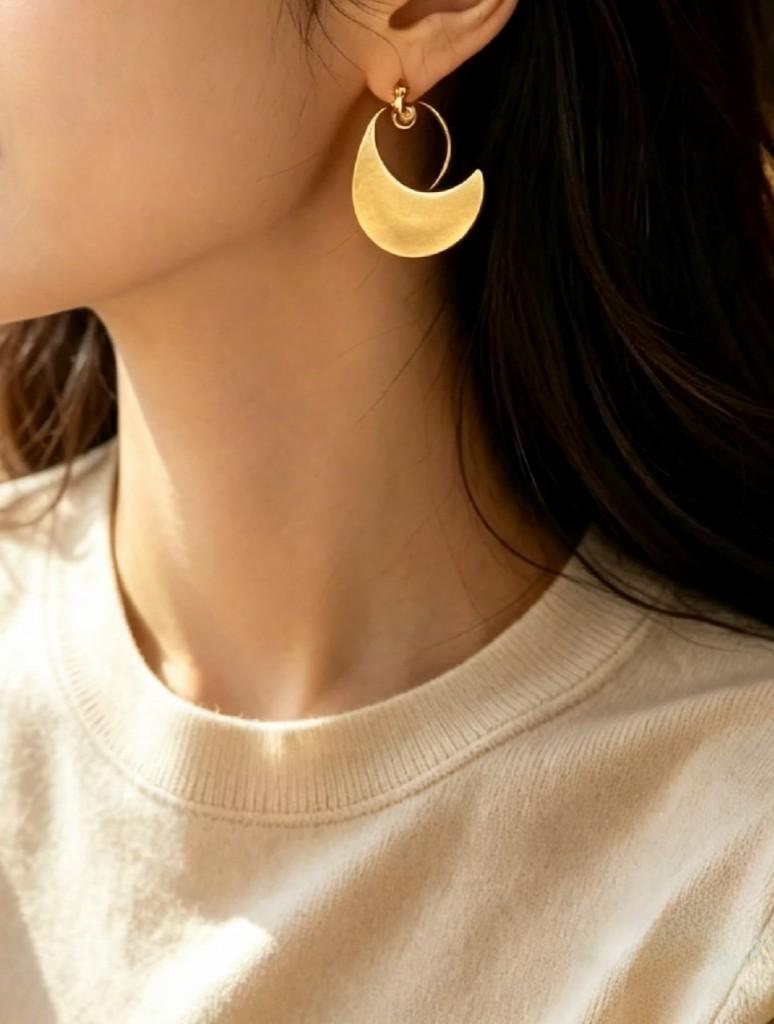 Miniatura 3 de Aretes Media Luna