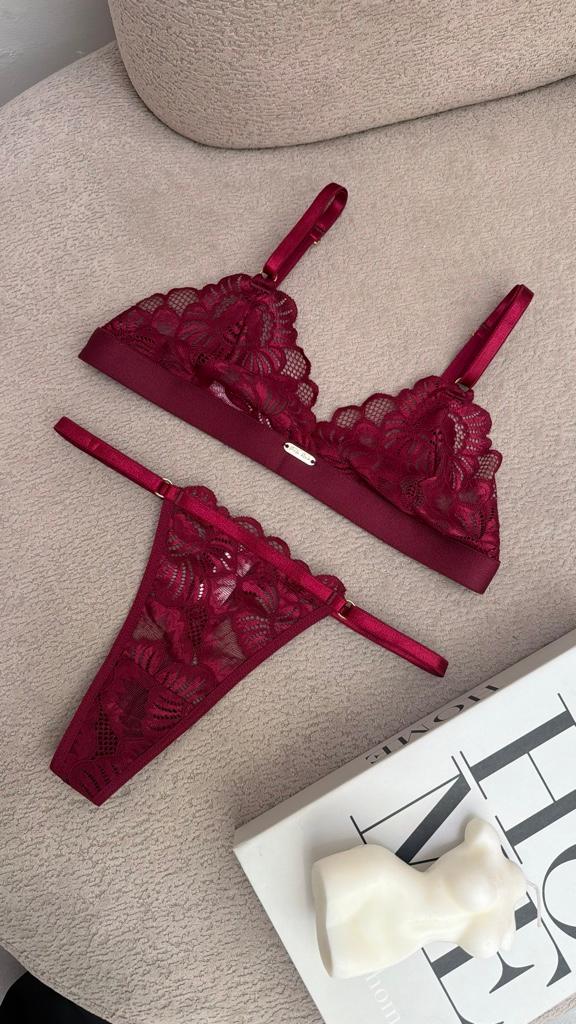 Miniatura 2 de Set perla vinotinto S M L