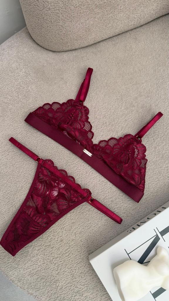 Miniatura 3 de Set perla vinotinto S M L