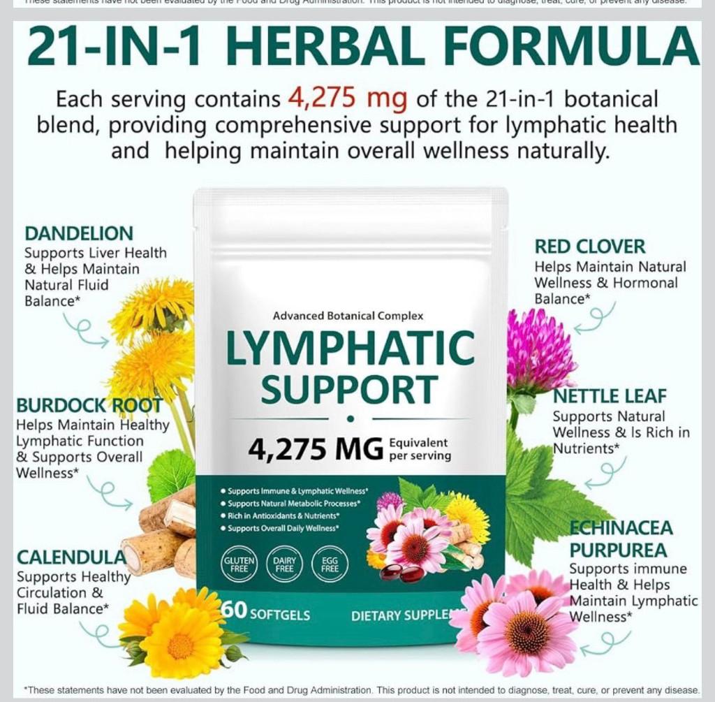 Miniatura 2 de ACENTIALLABS LYMPHATIC SUPPORT ( DRENAJE LINFATICO) 4275 MG 60 SOFT