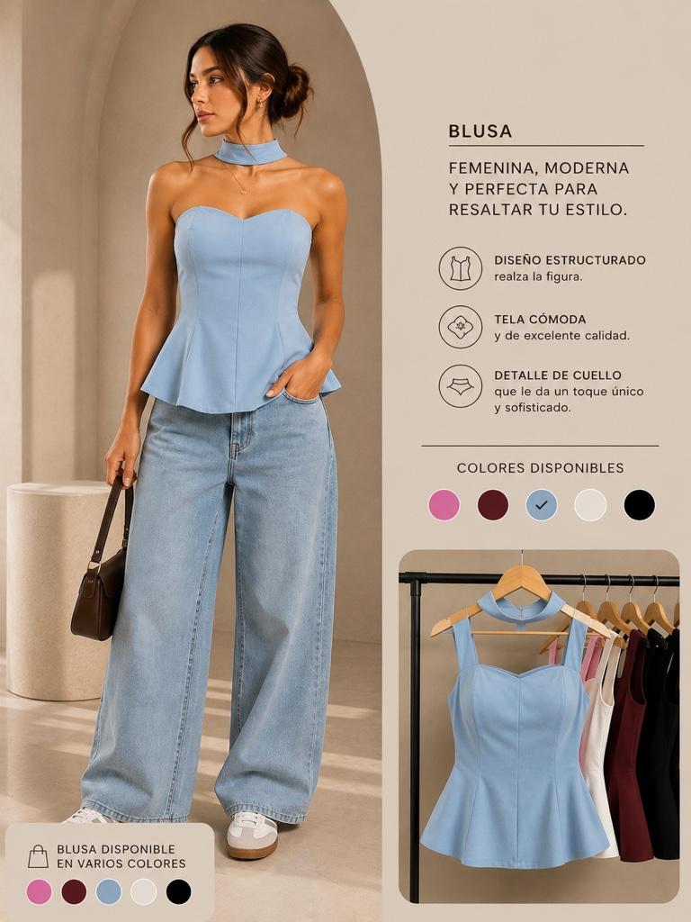 BLUSA ÁMBAR PAÑUELO