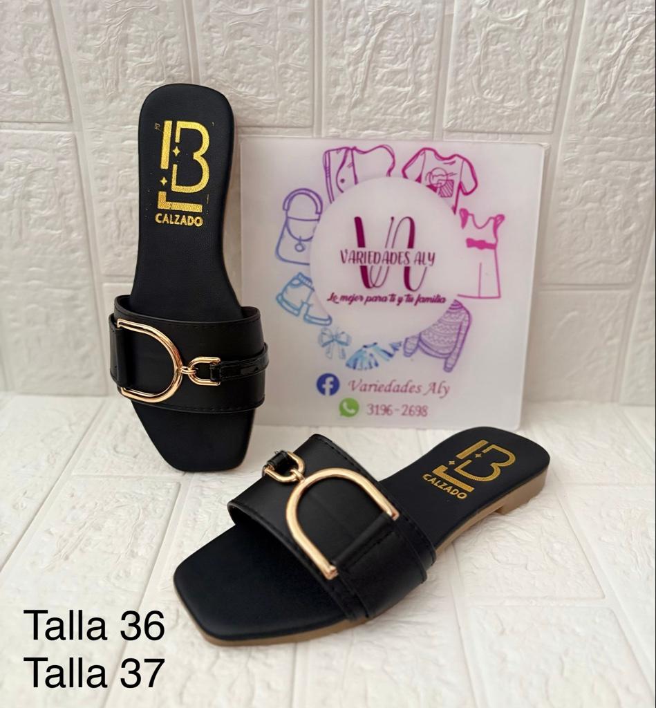 B Calzado sandalias negras