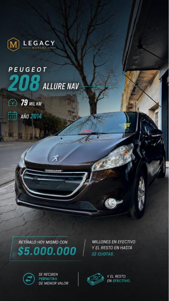 PEUGEOT 208 ALLURE NAV 2014