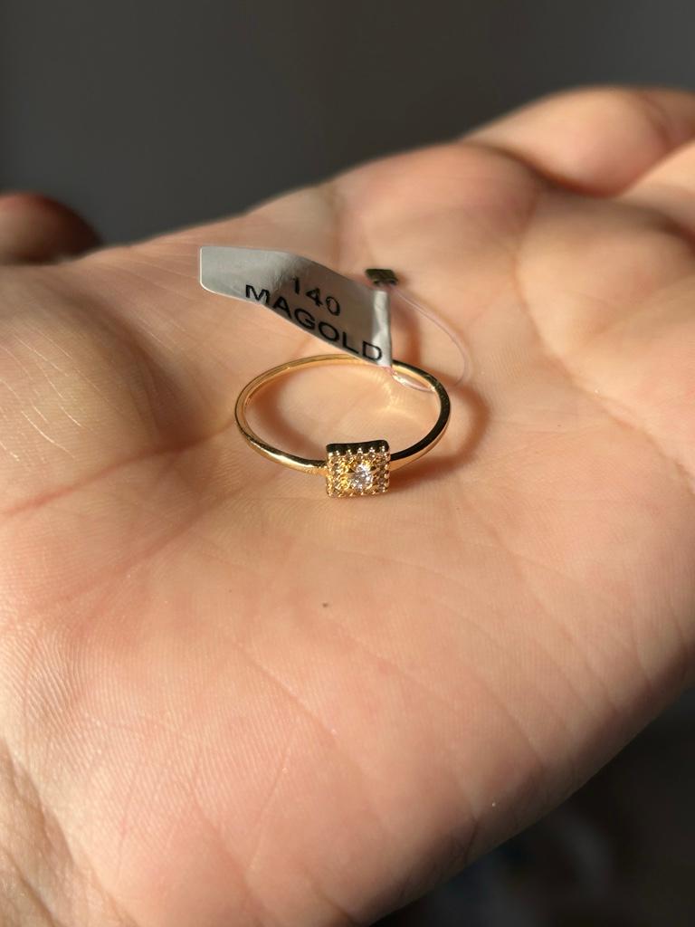 Miniatura 3 de 140-Anillo cuadrado circones