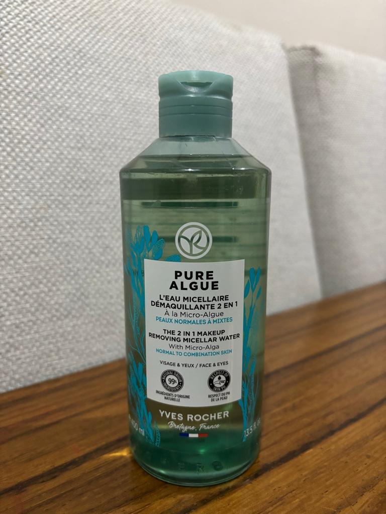 Agua micelar y desmaquillante pure algue